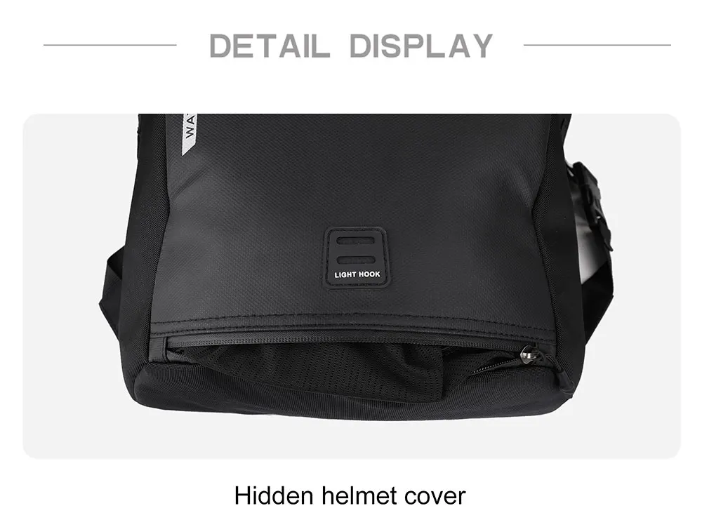 Rhinowalk 22L Wasserdichte Fahrrad Pannier Tasche Tragbare Radfahren Rucksack Fahrrad Hinten Rack MTB Stamm Tasche Pack Gepäck Tragen – Detail 11
