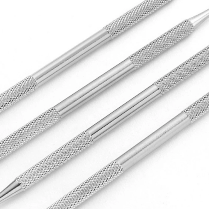 6 قطعة الفولاذ المقاوم للصدأ طبيب الأسنان أدوات نظيفة الفم مرآة مزدوجة ينتهي التحقيق الملقط مكشطة منظف الأسنان مع حقيبة للتخزين #3