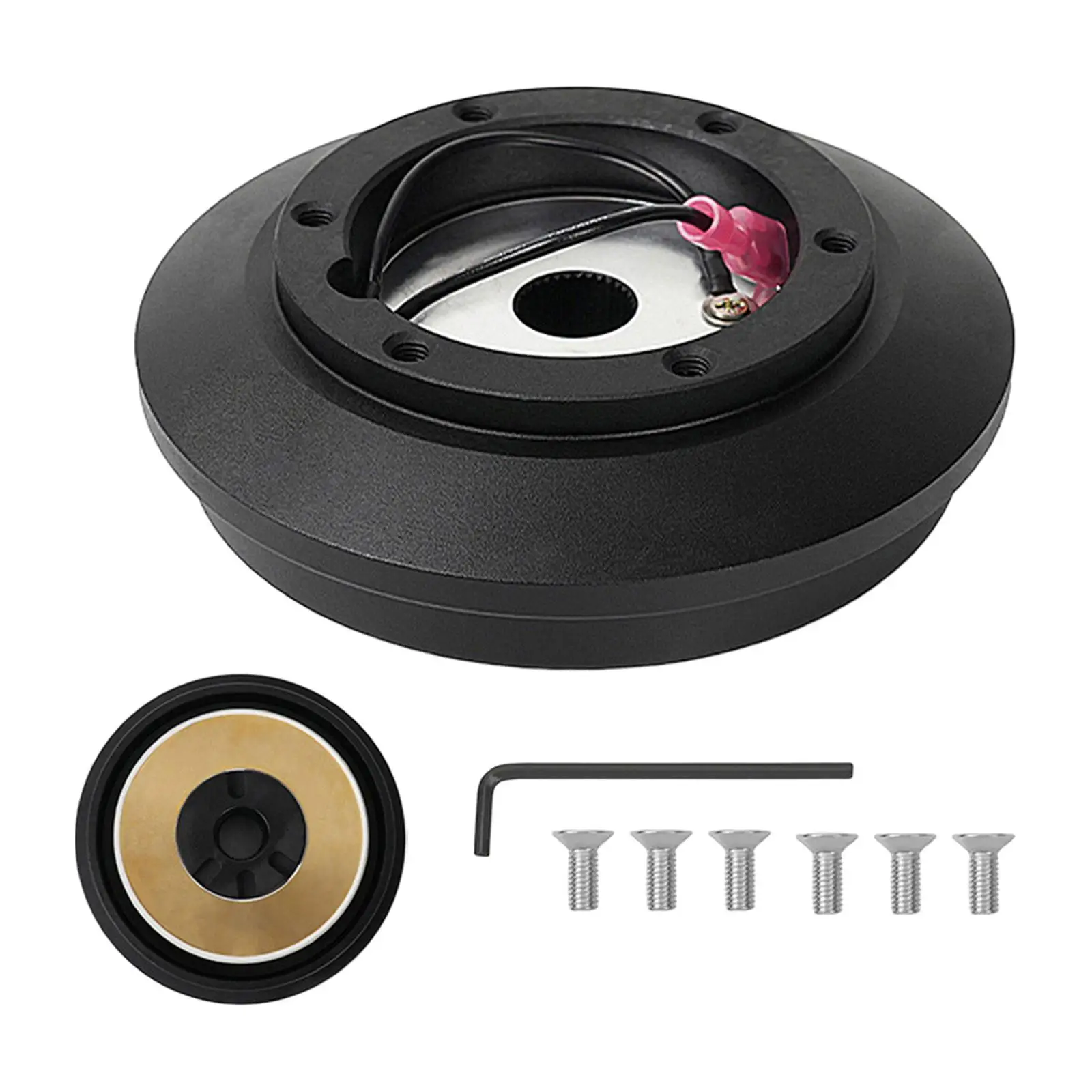 

Steering Wheel Hub Adapter ,Short Hub Adapter for GS, Black, 121H for 94-05