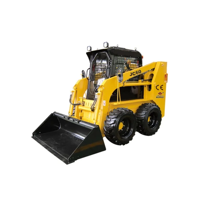 Skid Steer Loader Multi-Functional Four-Wheel Drive Gasoline Diesel Small Forklift Breeding