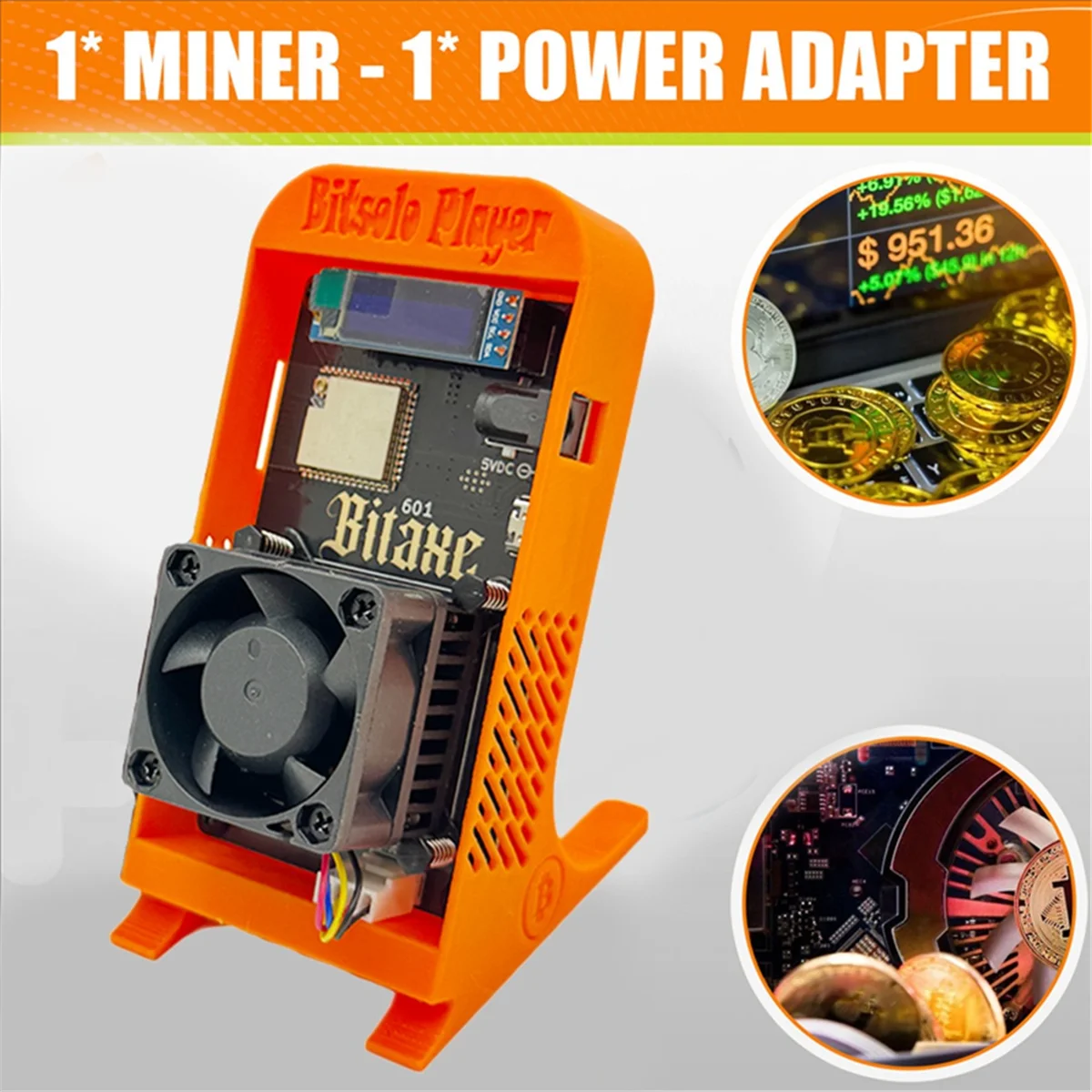 X61A_Bitaxe Gamma 601 Solo Miner Asic Chip From Antminer S21 Pro AU PLUG