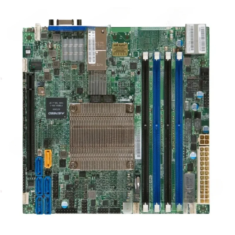 D1521 Dual 10 Gigabit Ethernet Port Qunhui NAS X10SDV-4C-TLN2F Server ITX Motherboard