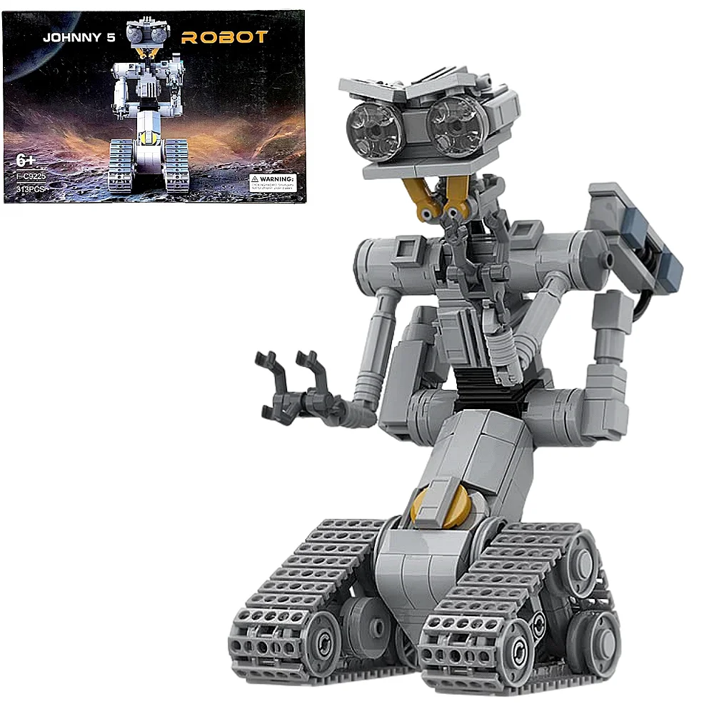 313PCS MOC Johnnyed 5 Robots Model Brick Shorted-Circuits Military Emotional Robot Building Block Kit Toys For Adult Gifts