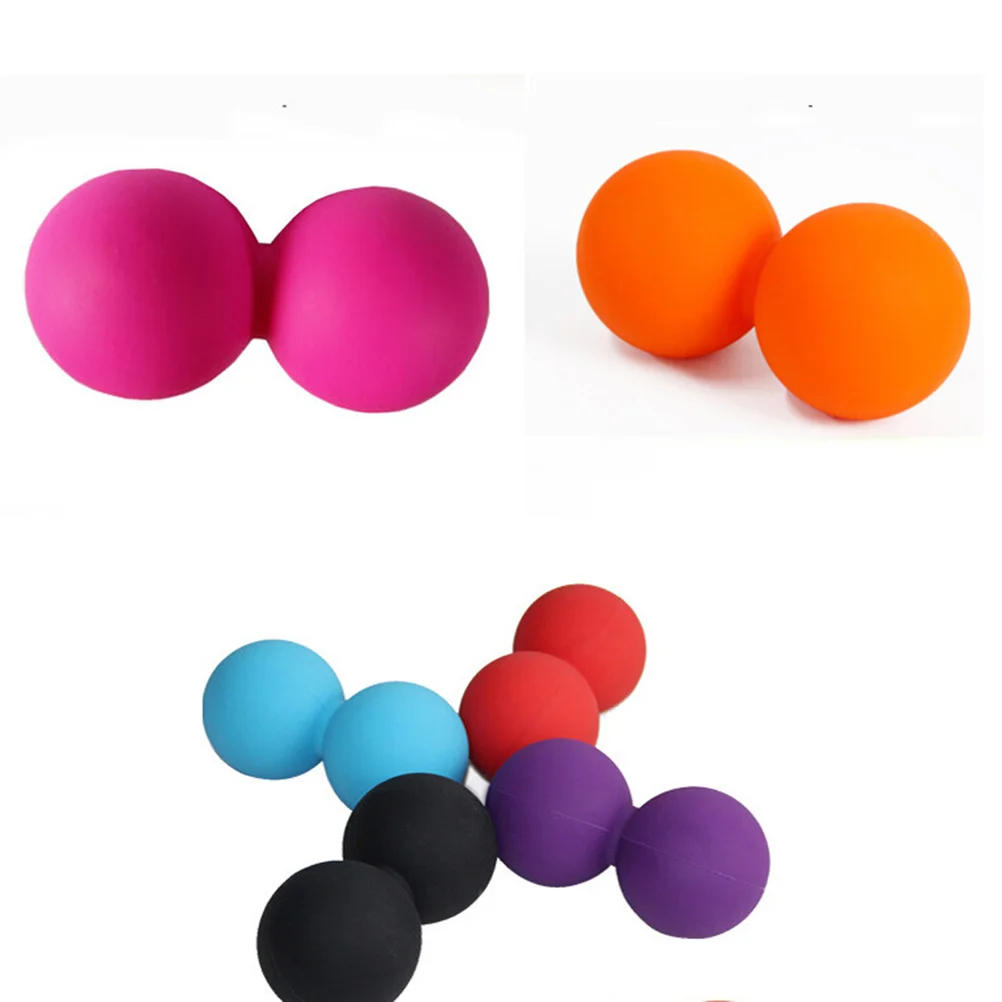 

Peanut Massage Ball Yoga Muscle Roller Physical Therapy Balls Silicone Spine Massager for Sore Muscles Myofascial Release and Te