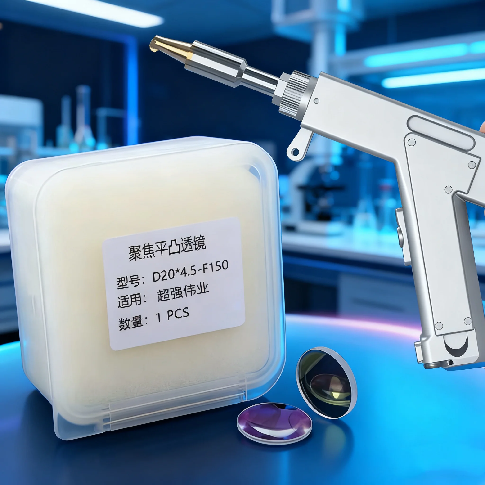 

Welder Protective Lens for Welding Heads Hand-Held Fiber Laser Welding Protective Focusing Lens D20-F150-4.5 D20-F150-3.0