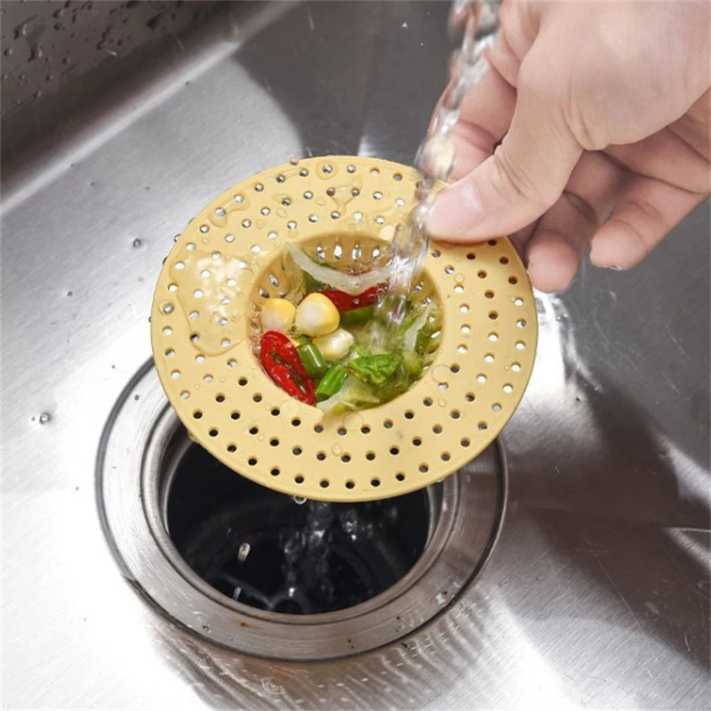 Kitchen Sink Food Residue Anti Clogging Drainage Net Bathroom Drainage Outlet Filter Net