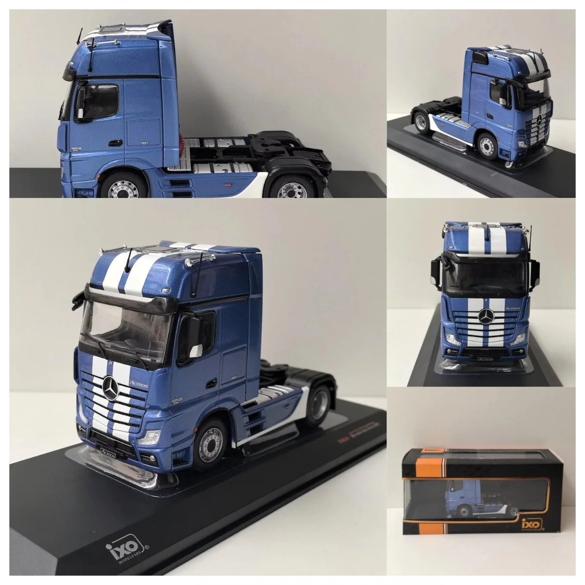 

Модель автомобиля IXO Diecast 1/43 BENZ Actros MP4 V8 из сплава с дефектами поверхности покраски