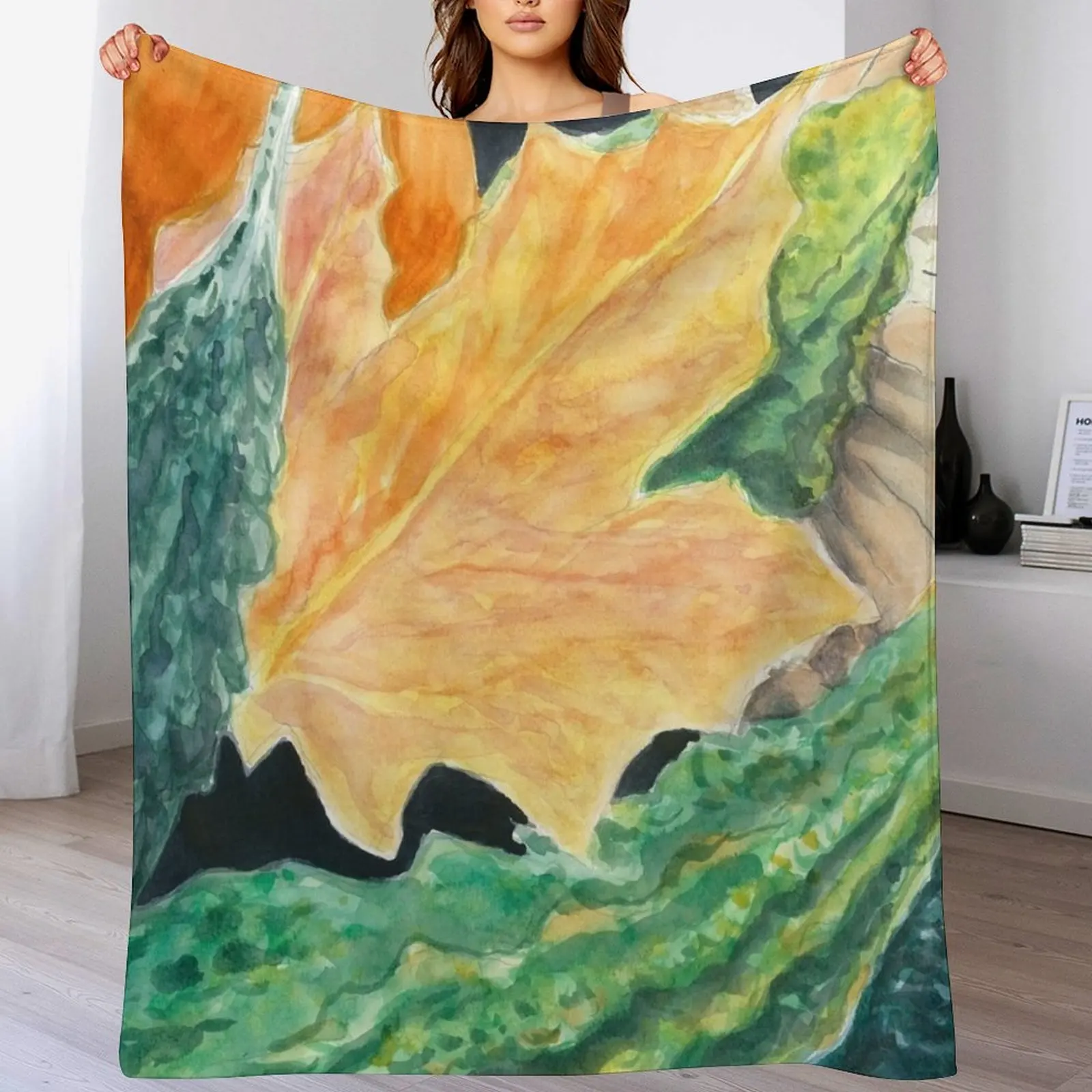 

Autumnal still life Throw Blanket Custom Plush Comforter heavy to sleep Blankets