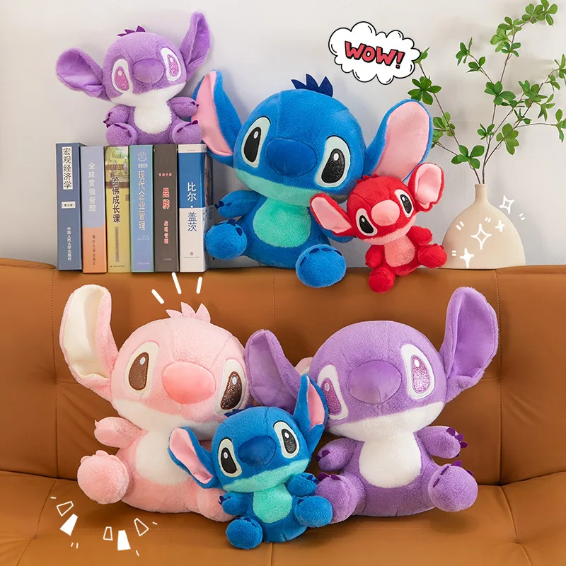 

Kawaii Disney Лило и Стич Пара 25 СМ Плюшевые Куклы Игрушки Симпатичные Аниме Розовый Ангел Модели Стич Плюшевые Детские Игрушки Детский Подарок На День Рождения