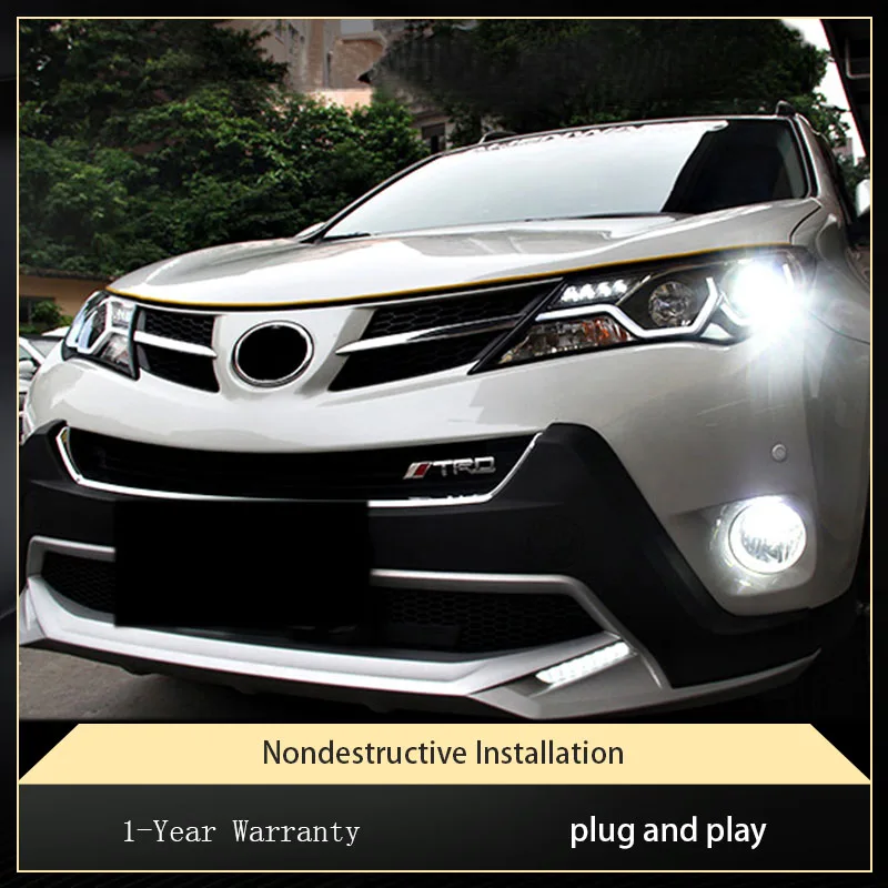 

Car Lights For Toyota RAV4 2013-2015 Headlight Projector Lens Front Lampb Signal Lamp Head Light Tool Accessories