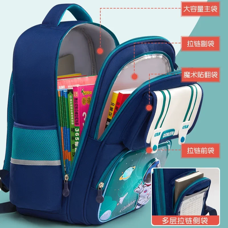 2024NewYuSchoolbag for primary school students schoolbagforboys and girls from grade1to Grade 3 spine relief children\'s backpack