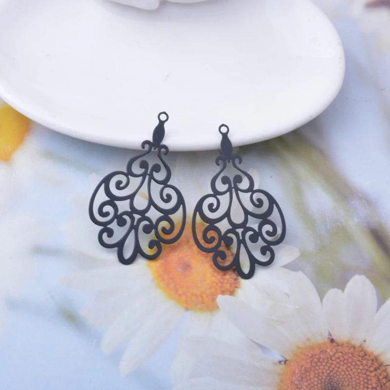 30 Stück AB8030 Messing-Blumenanhänger Bunte Charms DIY Schmuck Ohrringe Herstellung – Detail 5