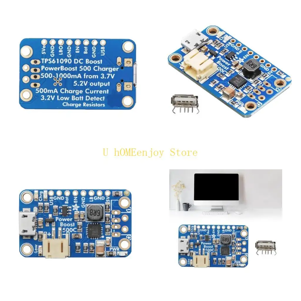 B0KF Высокоэффективное Powerboost 500 Зарядное устройство 5V USB @ 500ma+ для проекта