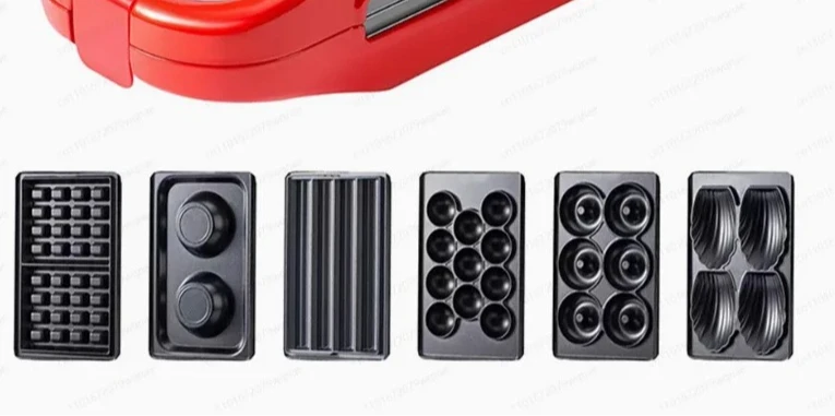 

110V US Standard 6-in-1 Breakfast Maker | for Donuts, Waffles, Sandwiches, Fritters, Egg Tarts & Cakes