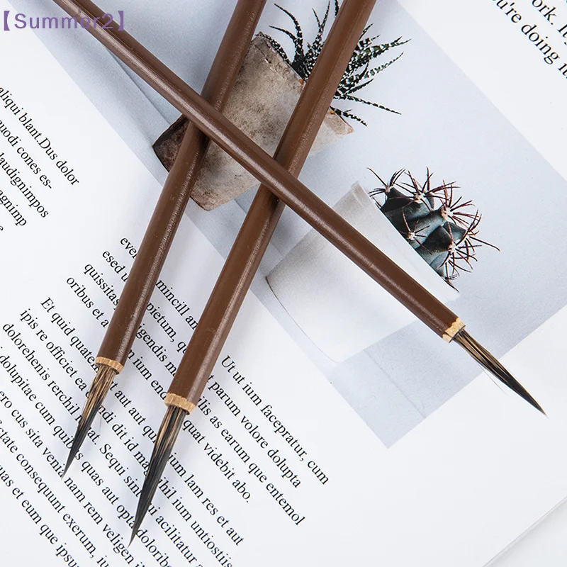 3pcs Weasel Hair Hook Line Fine Paint Brush Calligraphy Brush Pen Art Stationary〔Sum2〕