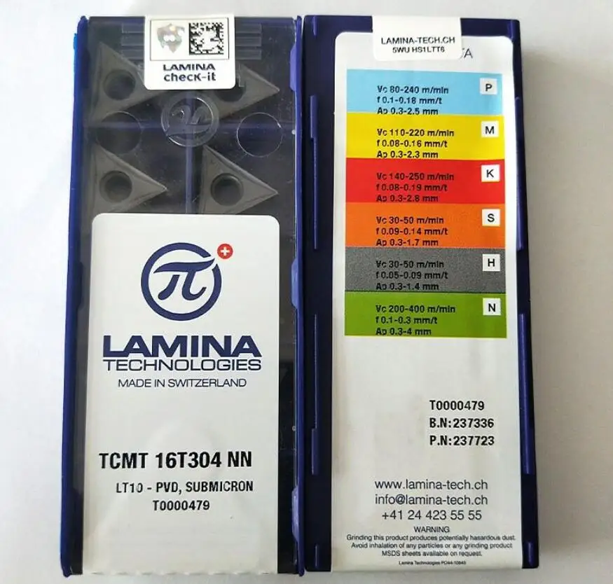 

Lamina Swiss linнина TCMT16T308 16T304NN LT10 LT15 LT1000 Универсальный клинок