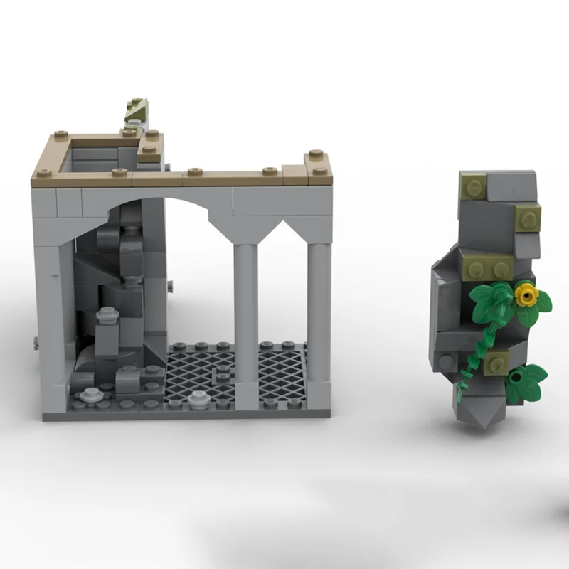 MOC Pokój Potrzebny Architektura Biuro Akademik Modułowy Zamek - Dom Kuchnia Biblioteka Model Klocki Kolekcja Zabawek