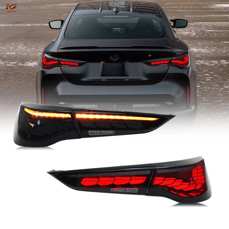 

Suitable for BMW 4 Series 20-22 tail light assembly G22 modified LED dragon scale running lights and sequential turn signals