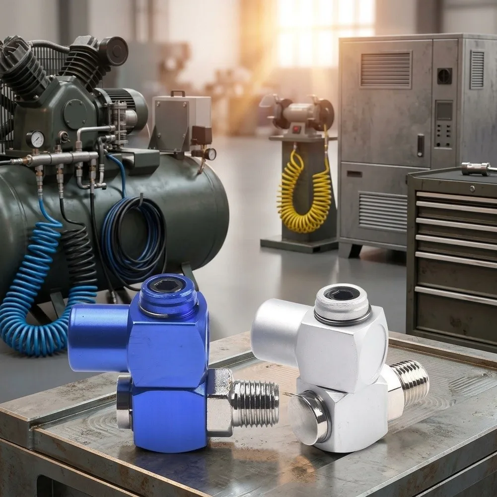 For Extreme Temperature Environments Air Tool Swivel Fitting Flexible Air Hose Joint High-grade Aluminum Construction