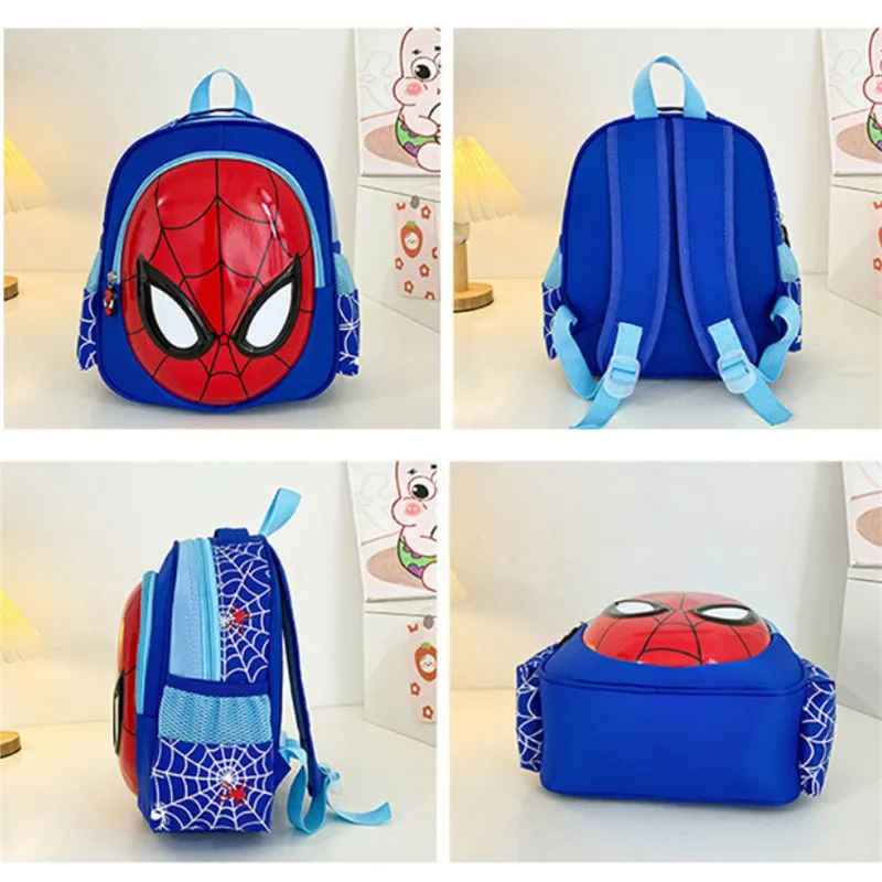 Marvel Cartoon Children\'s Shoulder Bags Spider Man Student School Bag Cartoon 3d Stereo Kindergarten Backpack Travel Bags Gifts