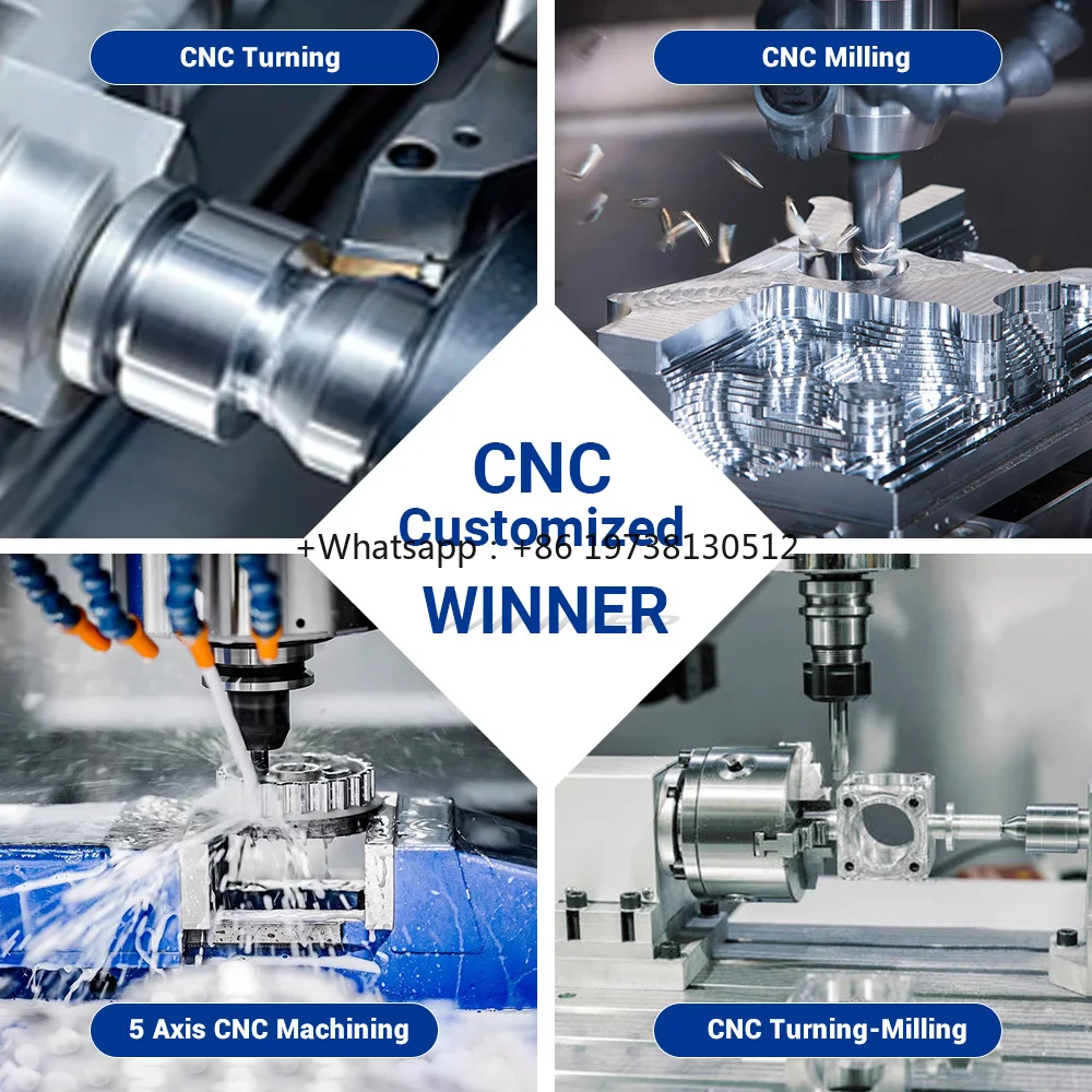 High Precision 5-Axis CNC Machining Custom Industrial Robot Parts Lightweight Aluminum Robotic Arm EOAT Mounting Wire EDM