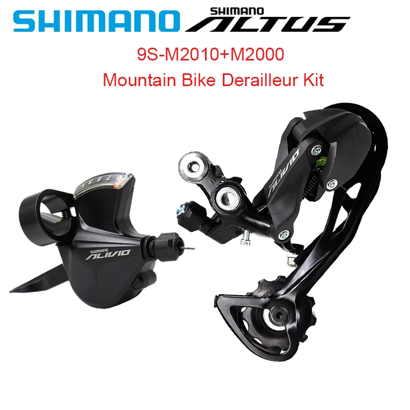 Shimano ALTUS 9S SL-M2010-9R+RD-M2000 9 Speed MTB Bicycle Transmission Kit Original Cycling Accessories