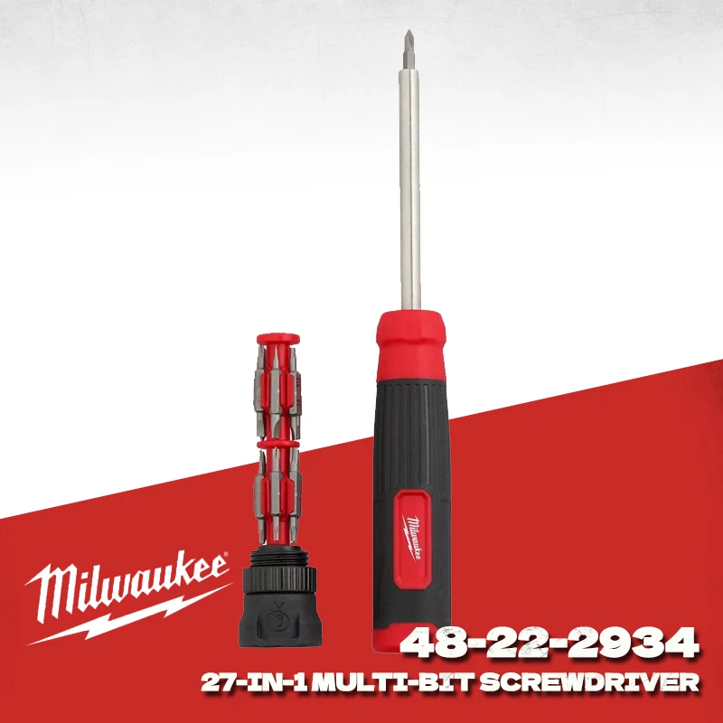 

Milwaukee 48-22-2934 27-в-1 Прецизионная многобитная отвертка безопасности Ручные инструменты