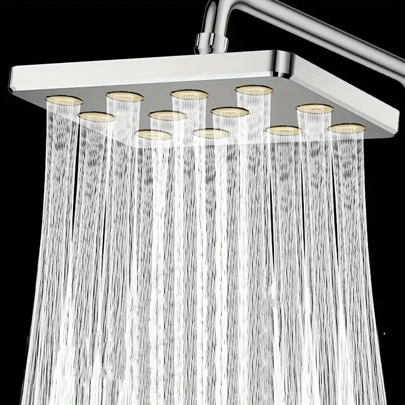 10-inch Overhead Shower Universal Large Shower Head Pressurized Anti-blocking Shower Head Bathroom Hotel Small Waist Shower