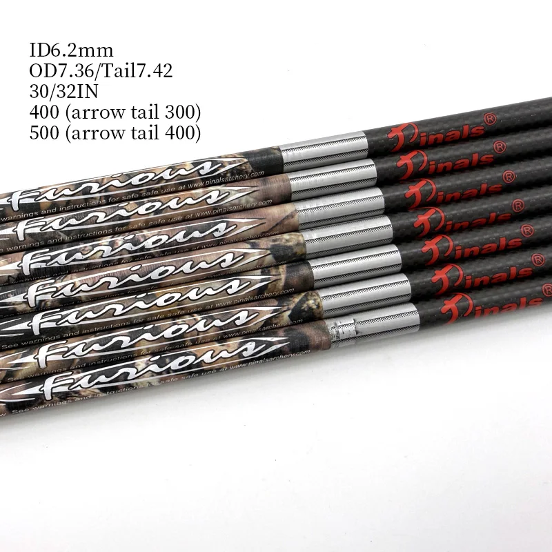 

Double-Bend Arrow Shaft ID6.2mm12pcs For Professional Competitions Arrow Tail Shockproof With High Precision400/500spine30/32in