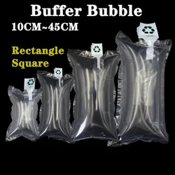 10pcs Inflatable Bubble Wrap Buffer Shockproof Air Inflatable Packaging Bag Plastic Column Air Packaging Protective Bubble Tube