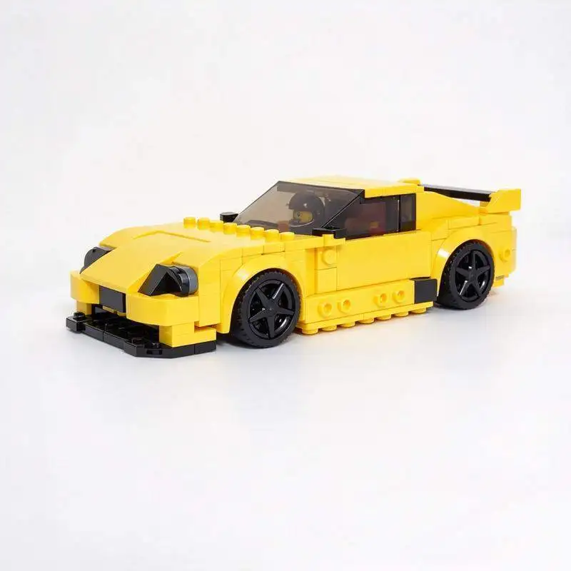 236PCS Street Racing Car MOC Custom Building Blocks Model Japanese Sports Coupe Speed Vehicle DIY Assembly Toy Collection Gift