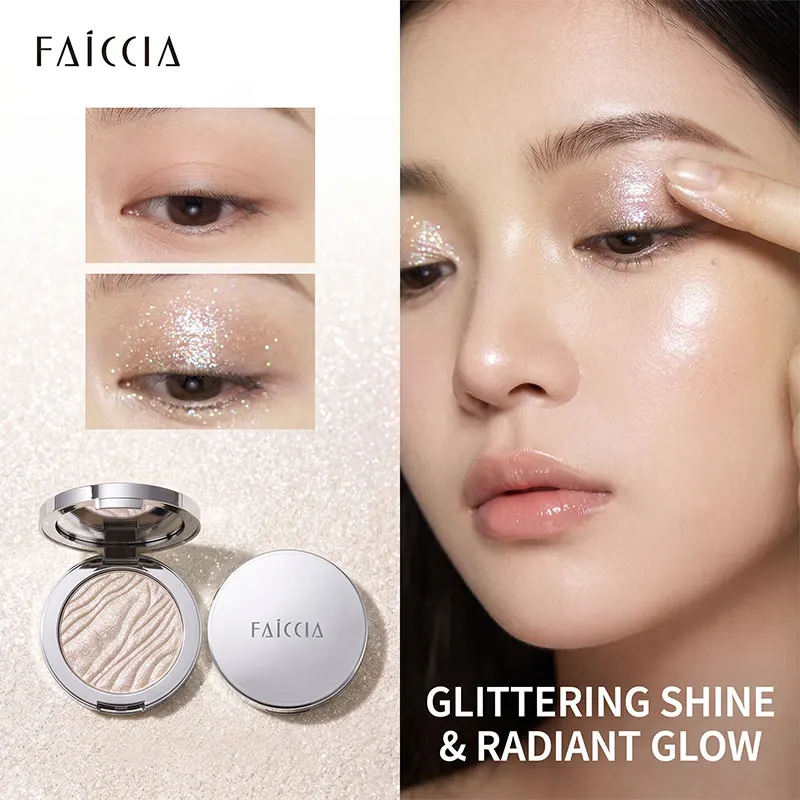 Faiccia Fairy Glow Eyeshadow : Fard à paupières illuminateur pour le coin intérieur des yeux, multi-usages, illuminateur visage, waterproof, maquillage quotidien, photographie