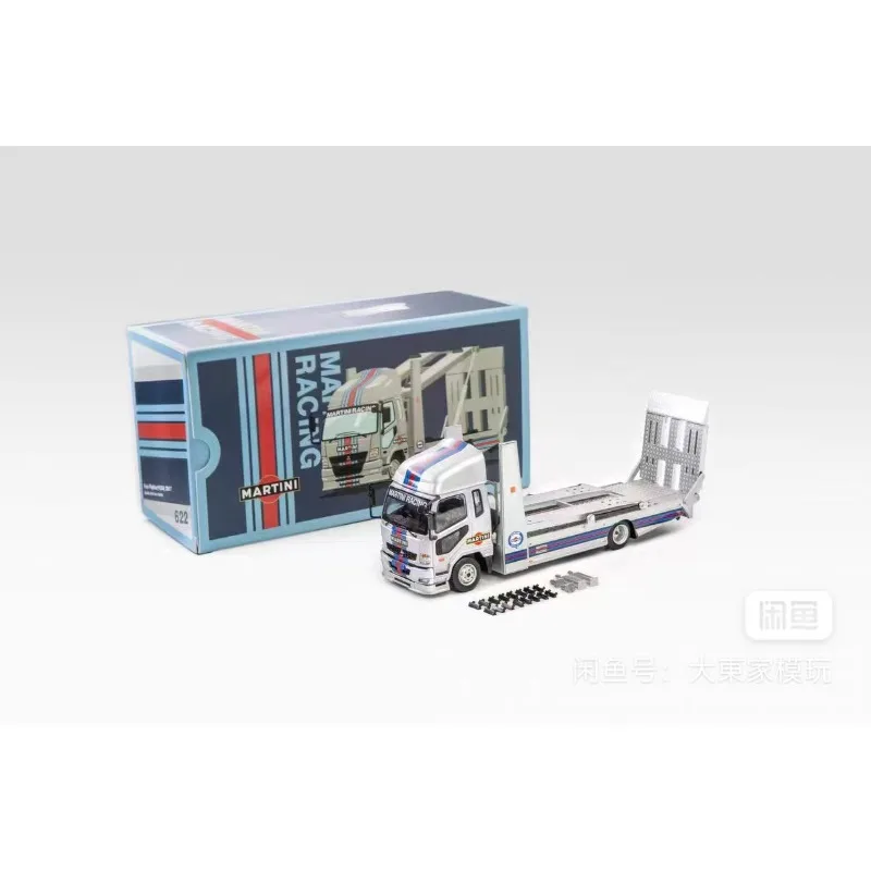 IN stock SHADOW Pro 1:64 Fuso Fighter Mk2 double-layer flatbed trailer, adjustable, die cast alloy car model.