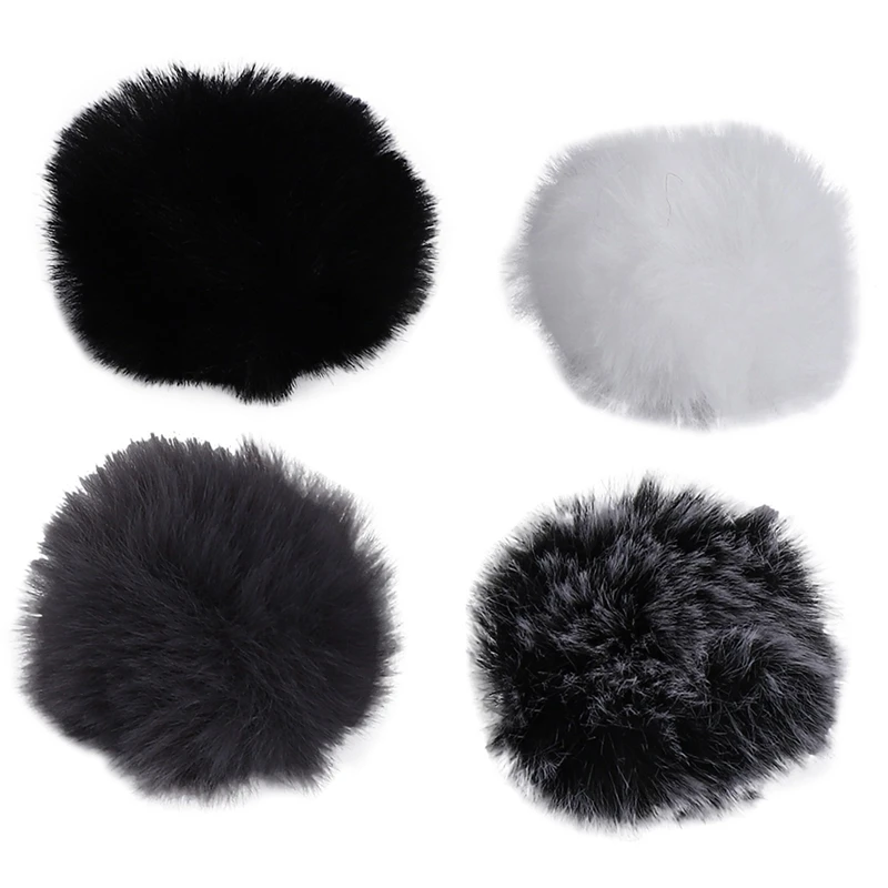 Universal Lavalier Microphone Furry Windscreen Fur Windshield Wind Muff Soft For Sony Rode Boya Lapel Lavalier Mic 5Mm