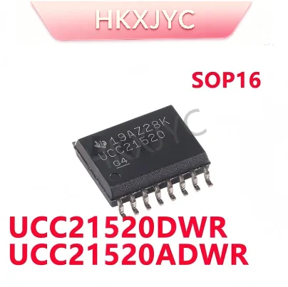 10/PCS New UCC21520DWR UCC21520 UCC21520ADWR UCC21520A SOP16 Gate driver chip In Stock