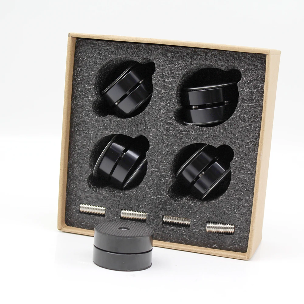 Ultimi altoparlanti audio HiFi Amplificatore Lettore CD Sfera d'acciaio Anti-ammortizzatore Piedini Cuscinetti Assorbimento delle vibrazioni Supporti Spikes