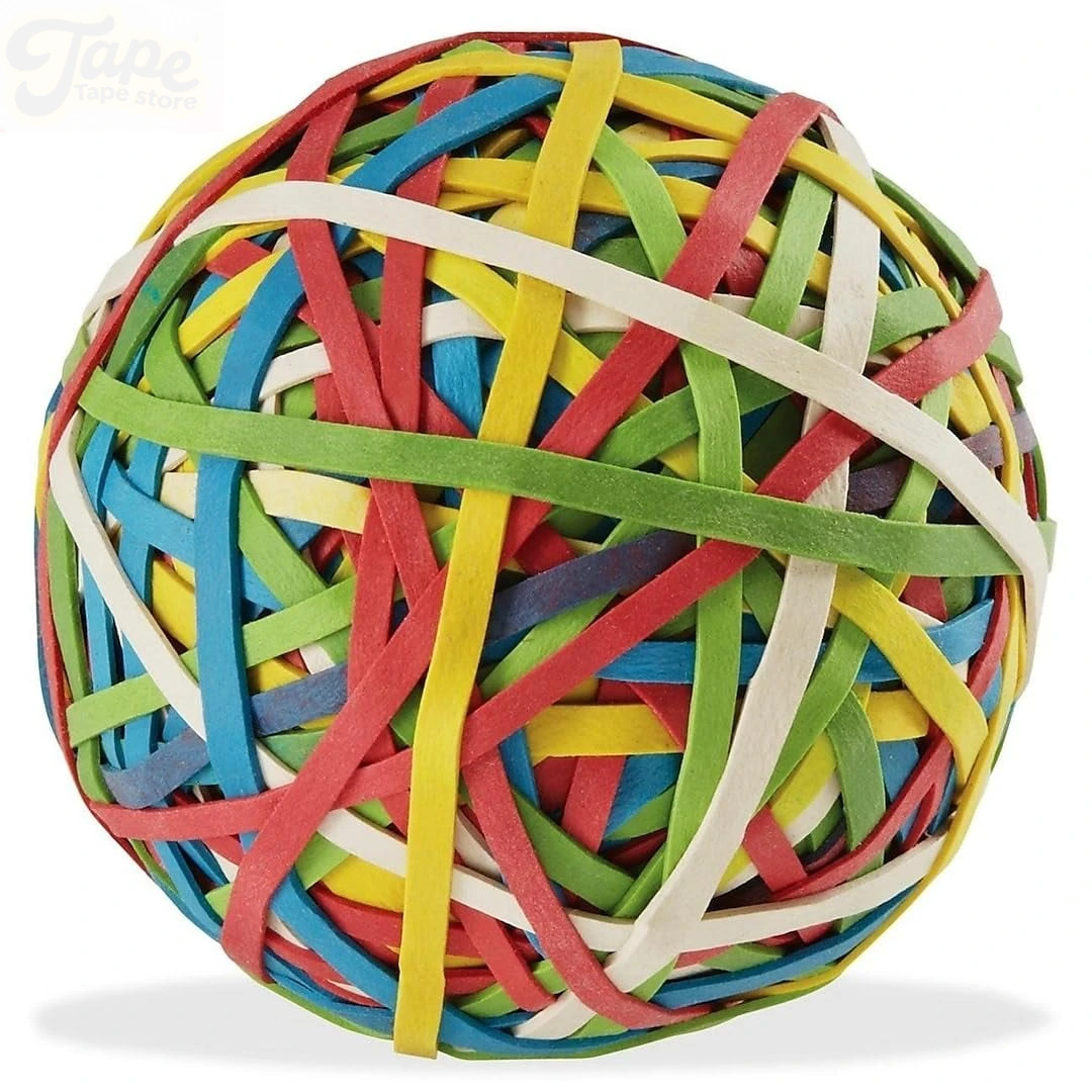 Rubber Band Ball Elastics 150 Pcs Colorful Rubber Bands Stationery Holder Elastic Loops Arts and Crafts Document Organising