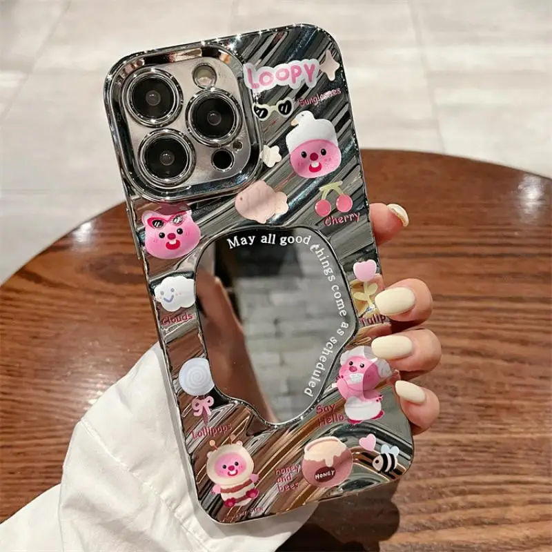 2024 Kawaii Loopy Little Beaver Iphone Mobile Phone Shell Suitable for Iphone 16 15 14 13 Birthday Gift Girlfriend Gift Girl Toy