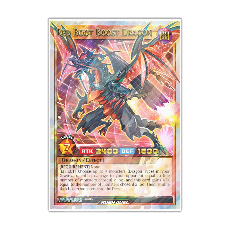 Karty akrylowe Yugioh Rush Duel RD Deathtacle The Strange Star Parasite Rde Dragon Ornament Dekoracja Zabawka Prezent dla fanów anime i gier