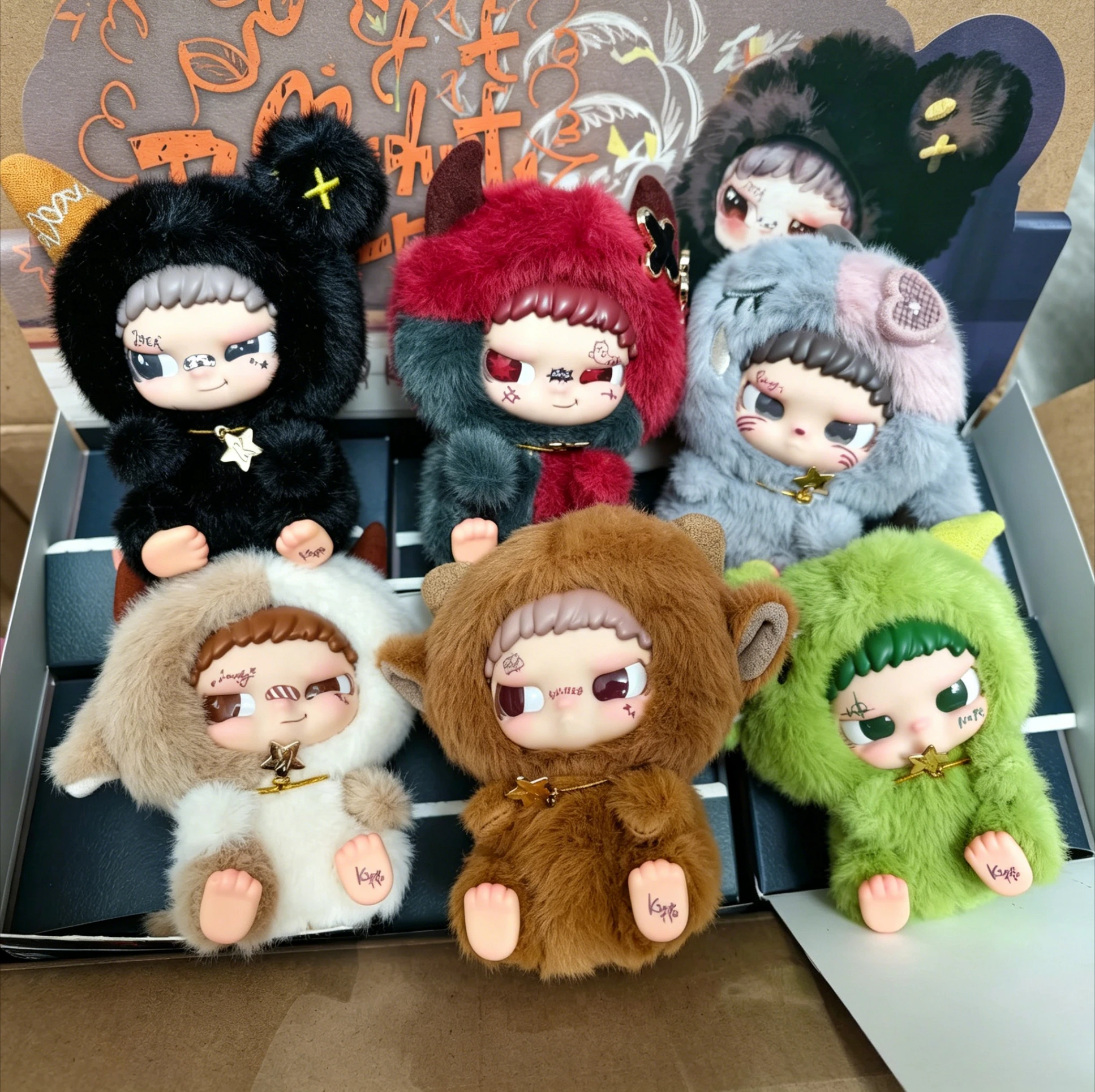 

Bad Kid Kippo The Mischief Crew Series Blind Toy Box Fashionable Vinyl Plush Action Figure Random Mystery Box Holiday Present