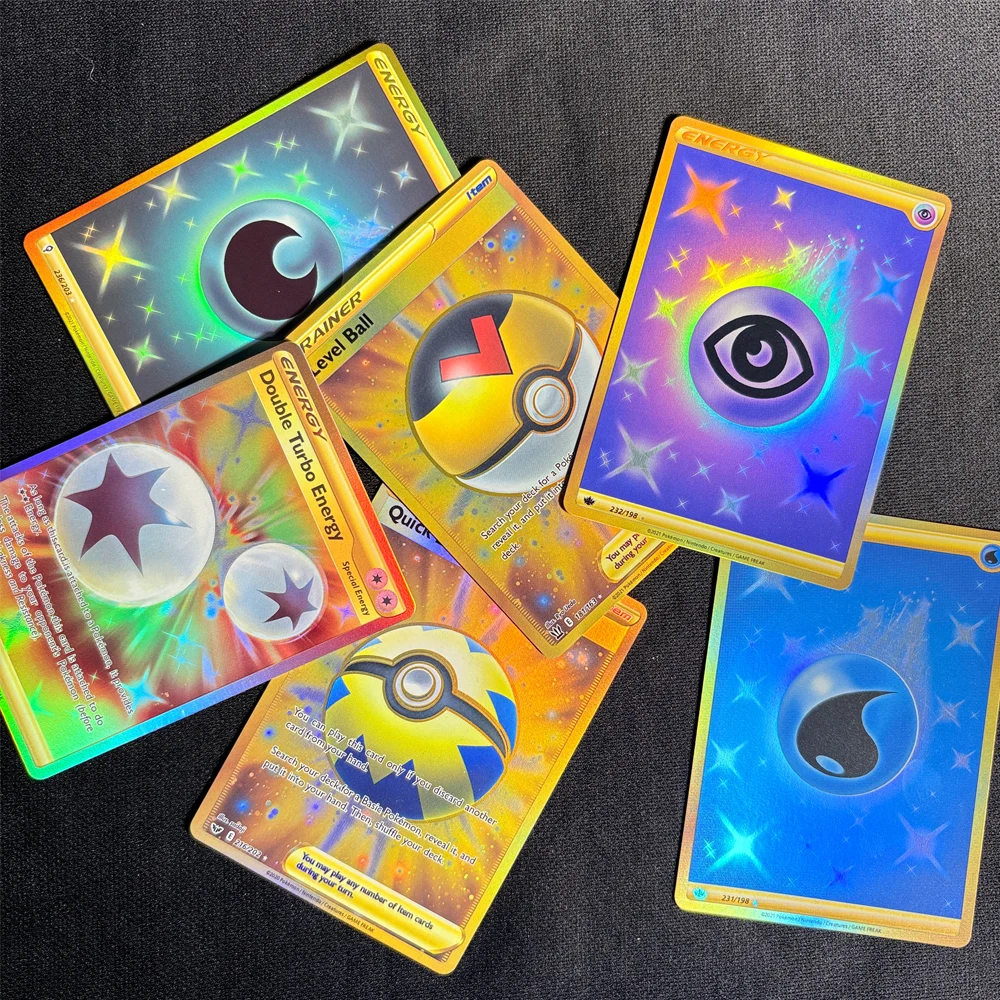 

DIY PTCG Single Cards ENERGY 236/203 TRAINER Customized Foil Card Collection PKM PROXY The Best Christmas Gift