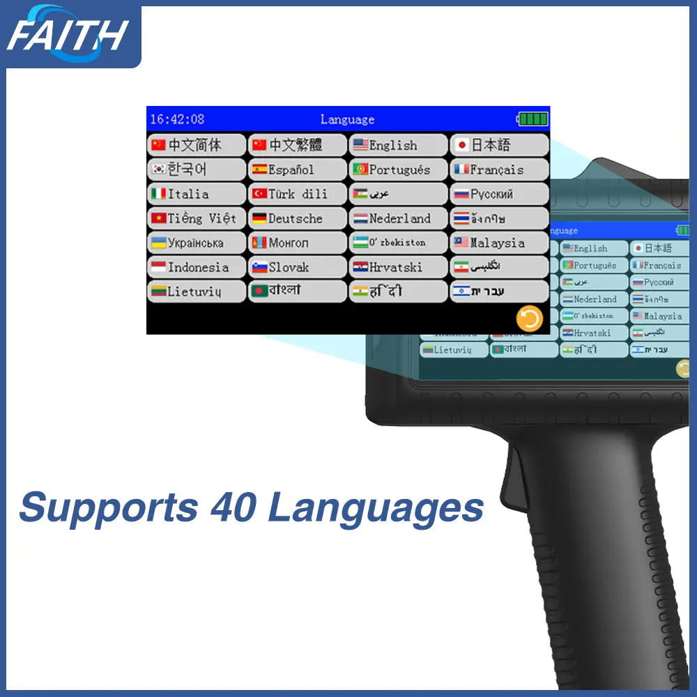 Faith-mesin pengkode kode QR, Printer Inkjet tanggal dan kode QR multifungsi untuk kemasan 12.7mm