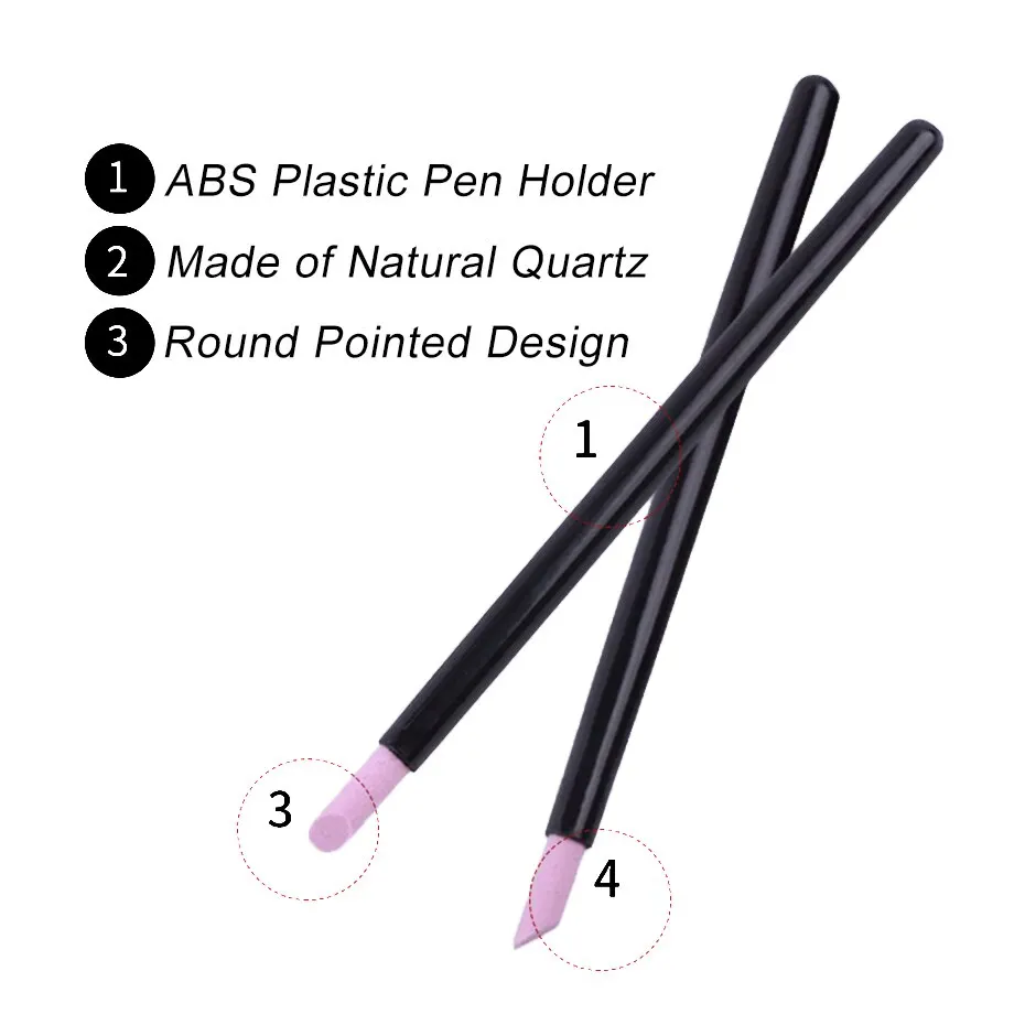 5 Stück Quarz-Stift Nagel haut entferner Pusher profession elle Pflege Nagellack Maniküre Stick Nagel feilen Zubehör Werkzeug