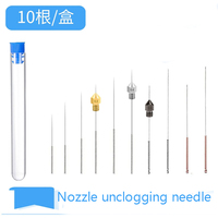 Hobby Mio 0.2mm Airbrush Nozzle Dredge Needle Dredging Tool for Model Building Cleaning Tools Hobby DIY Accessories