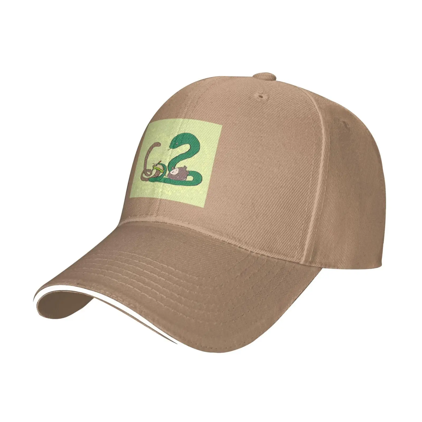 Sunflower Seeds Earthworm Snake Picture Casual General Baseball Cap Comfortable Light One Size