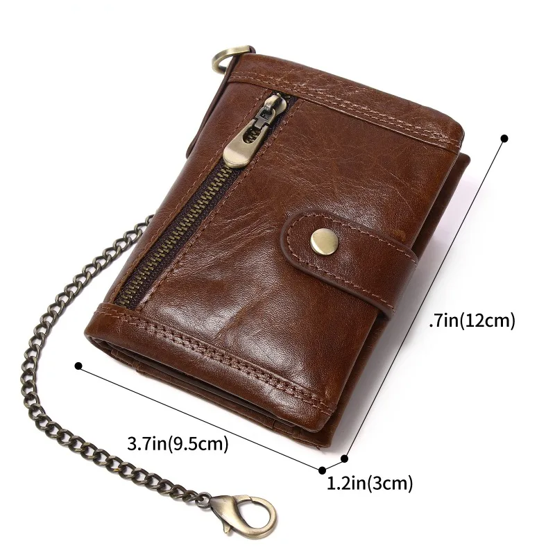 

Men's Wallet Leather RFID Anti-theft Money Bag Short New Men's Multi-functional Anti-magnetic Cowhide Coin Wallet