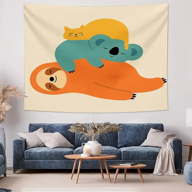 بوهو نسيج الجدار الشنق ديكور الغرفة الجمالية طبيعة المناظر الطبيعية جدار الفن غرفة النوم ديكور غرفة نوم جدار ديكور القبلية نمط الشريط #4