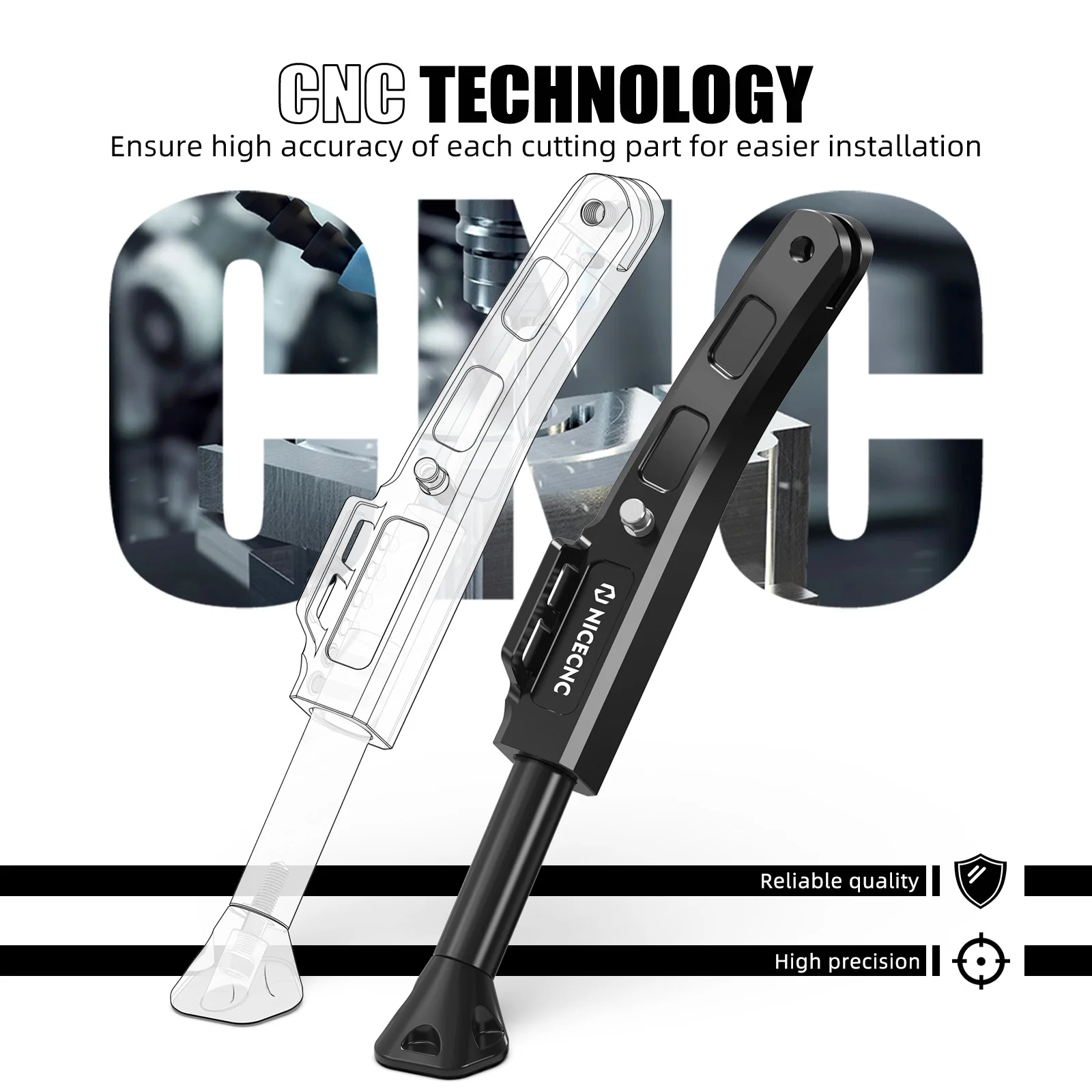 Pour KTM 690 Enduro R 690 SMC R 2008-2024 béquille réglable NICECNC pour Husqvarna 701 Enduro/SM 16-24 GasGas 700 ES/SM 22-24