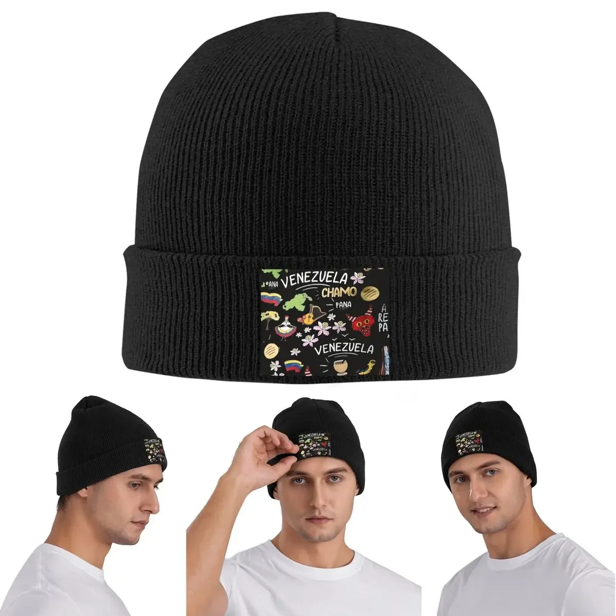 Arepas Venezuela Warm Knitted Cap Winter Knit Bonnet Hat Skullies Beanies Hip Hop Caps for Unisex