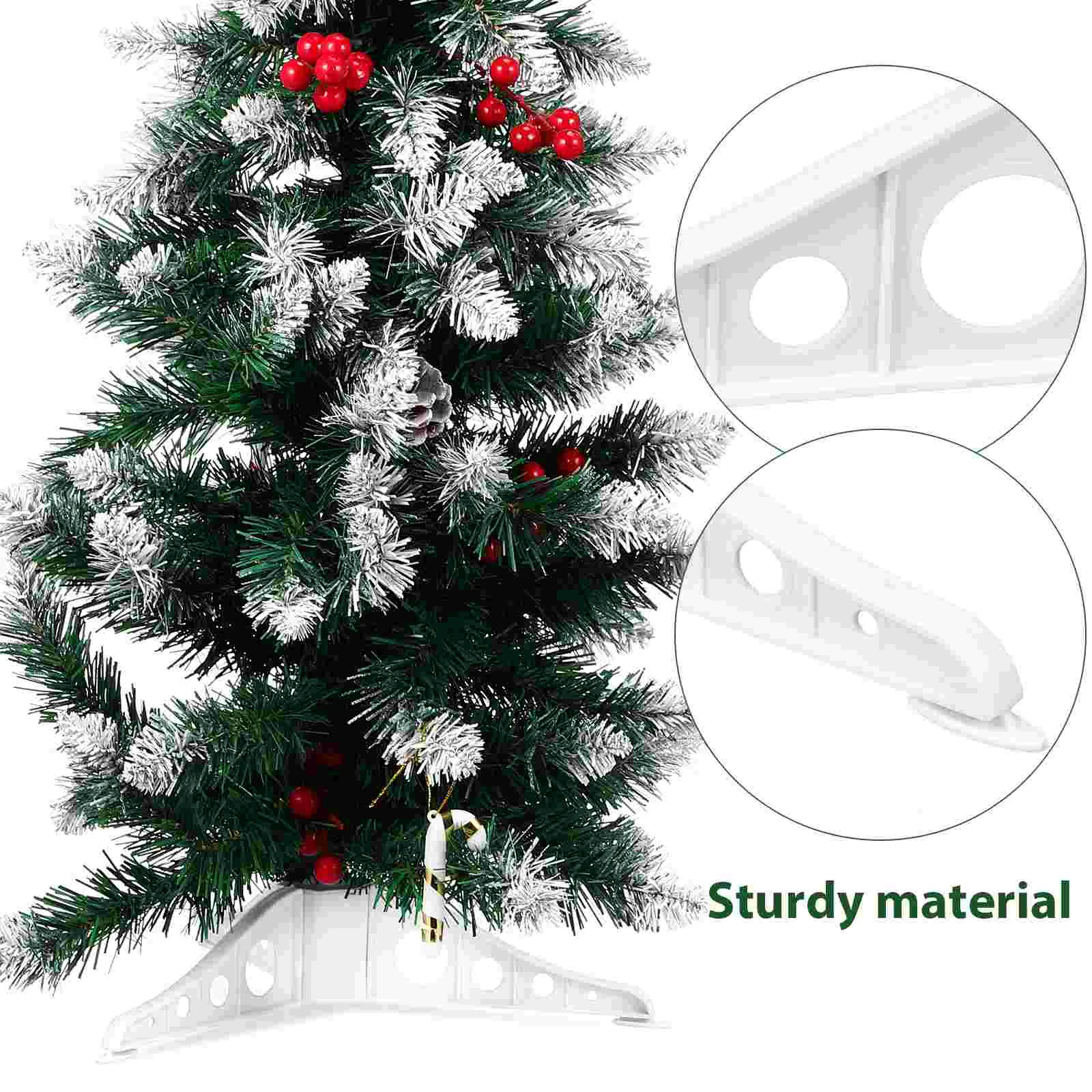 Christmas Tree Topper Holder Set Bases 15cm Decor Artificial Stand Scalable Home Xmas Rack